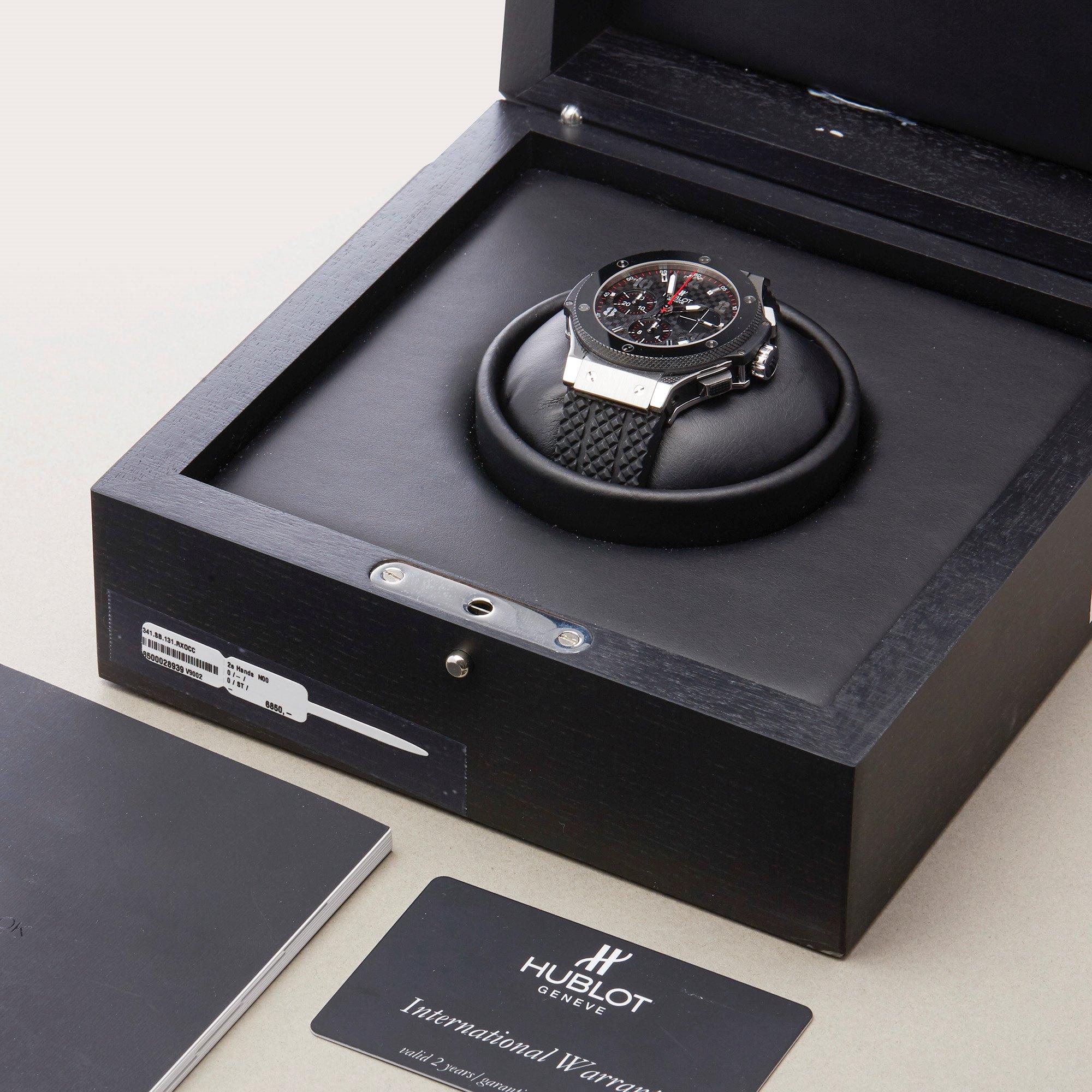 Hublot Big Bang 0 301.SB.131.RX Men's Stainless Steel Carbon Chronograph Watch 5