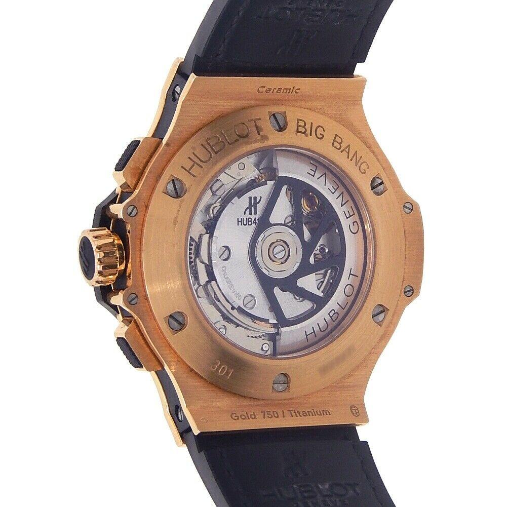 Hublot Big Bang 18 Karat Rose Gold Men's Watch Automatic 301.PB.131.RX For Sale 1