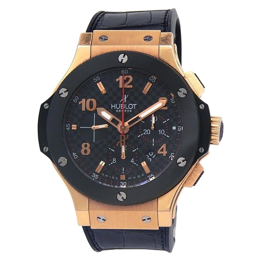 Hublot Big Bang 18 Karat Rose Gold Men's Watch Automatic 301.PB.131.RX For Sale