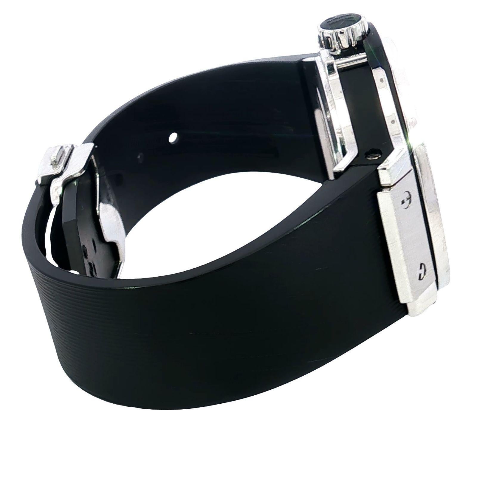 Hublot Big Bang 38mm Acero Bisel Diamante Cuarzo Caucho Correa en venta 4