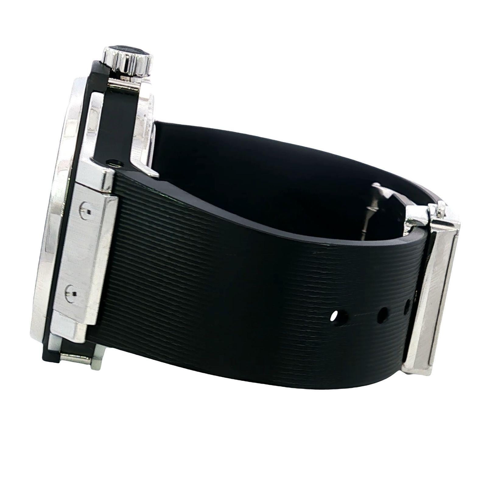 Hublot Big Bang 38mm Acero Bisel Diamante Cuarzo Caucho Correa en venta 1