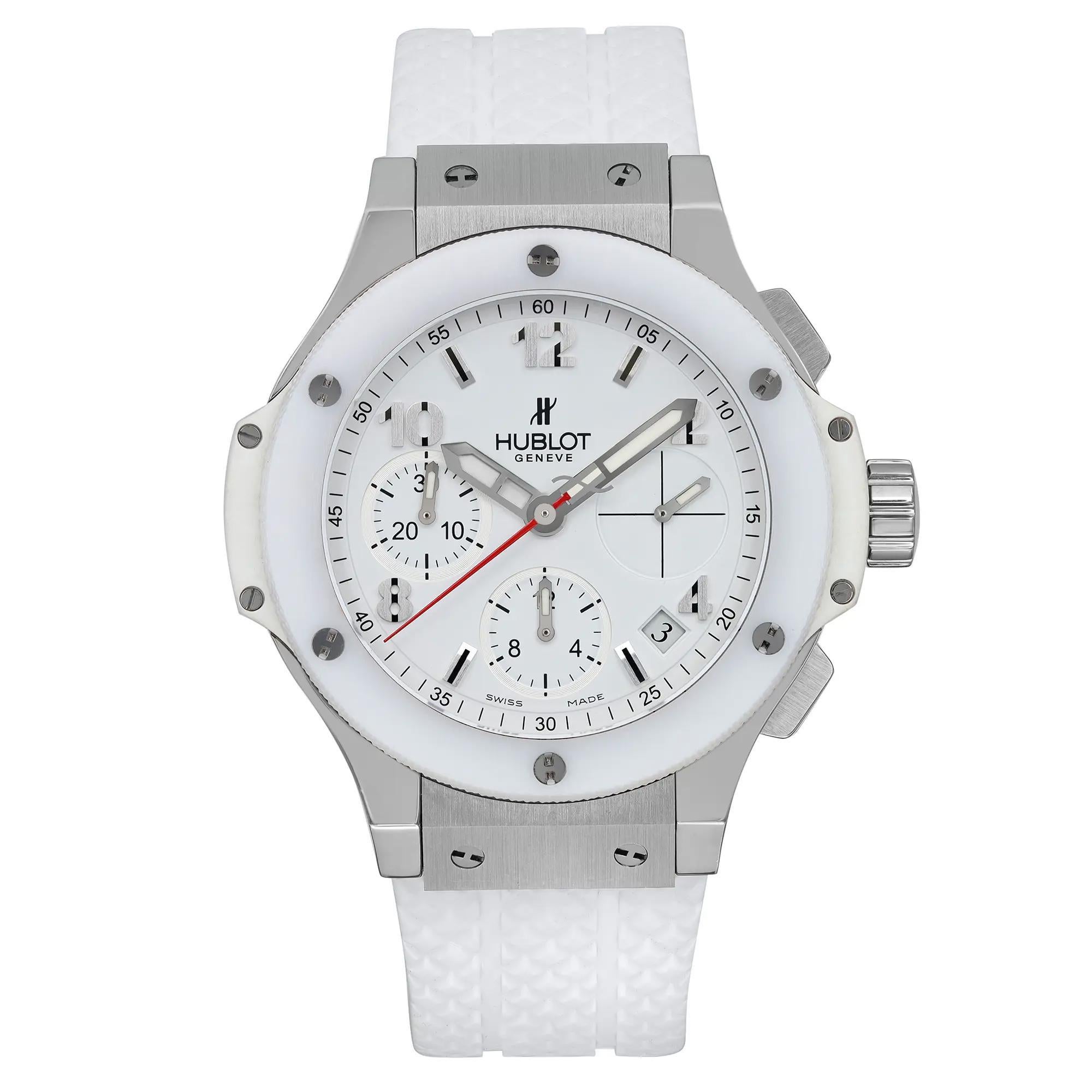 Hublot Big Bang 41mm Steel Ceramic White Dial Automatic Men Watch 342.Se.230.Rw