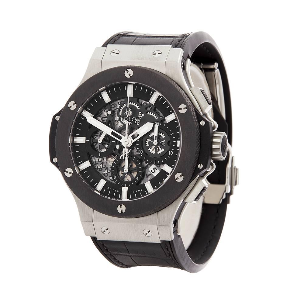 Ref: W5210
Manufacturer: Hublot
Model: Big Bang
Model Ref: 311.SM.1170.GR
Age: 
Gender: Mens
Complete With: Xupes Presentation Box
Dial: Black Skeleton Baton
Glass: Sapphire Crystal
Movement: Automatic
Water Resistance: To Manufacturers