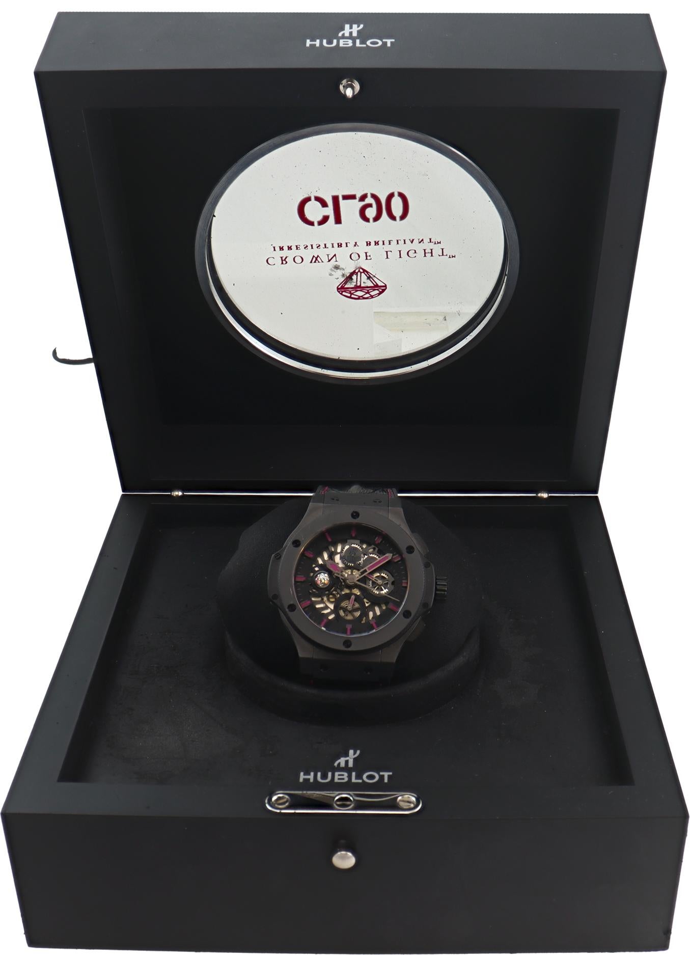 Hublot Big Bang Aero Limited Edition Chronograph Wristwatch Skeleton Dial 2