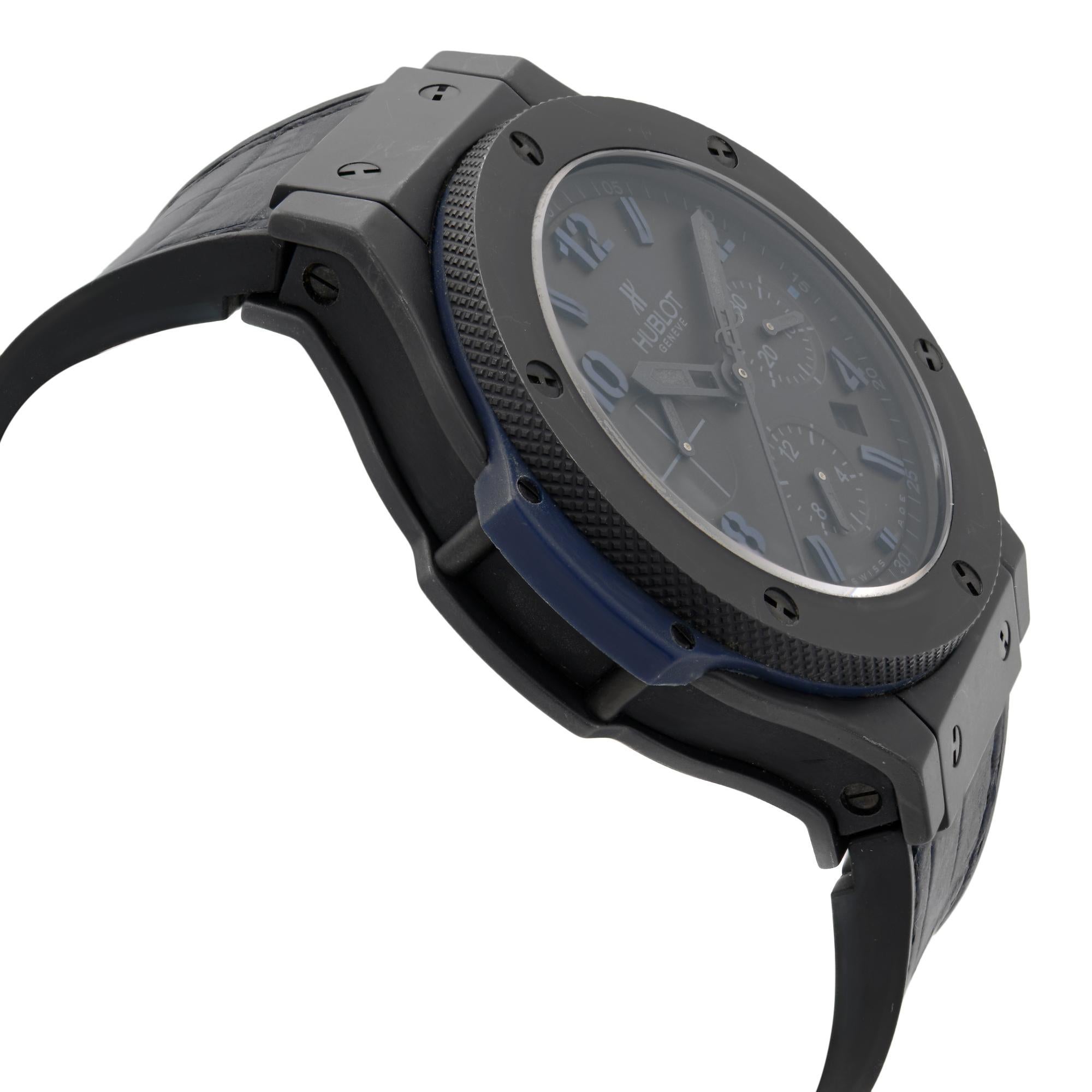 hublot all black blue