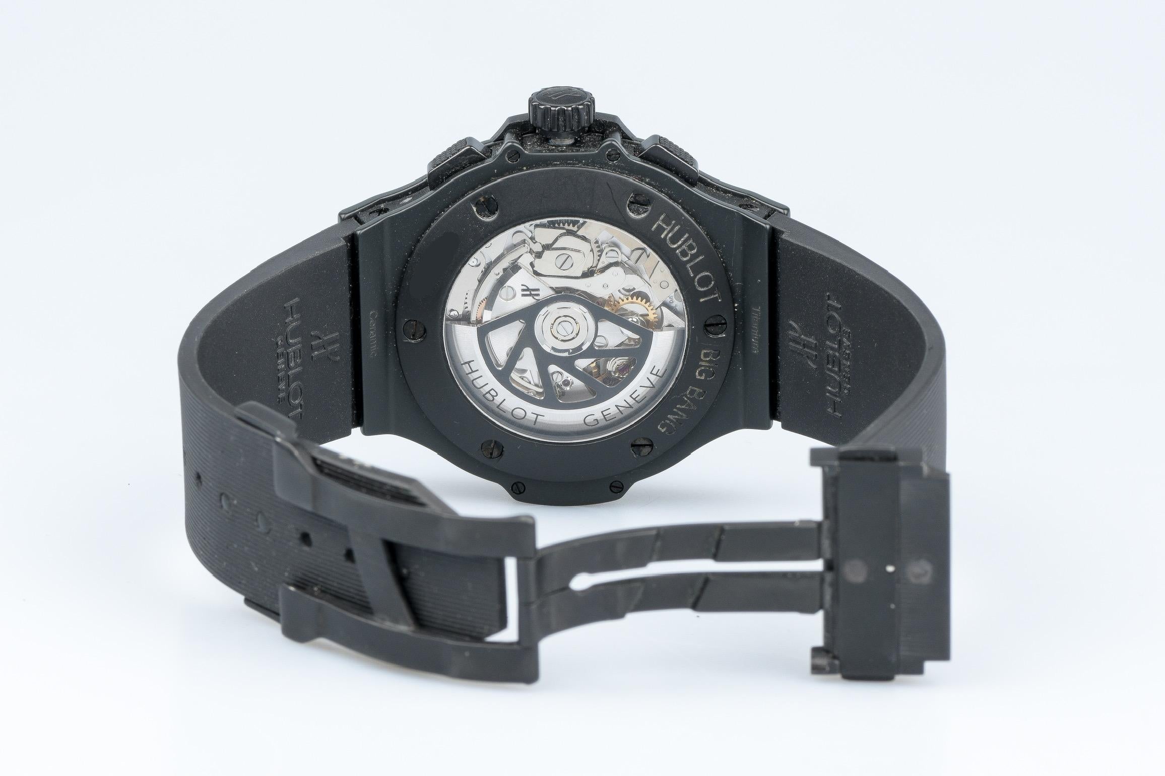Men's Hublot Big Bang All Black Chronograph black ceramic watch