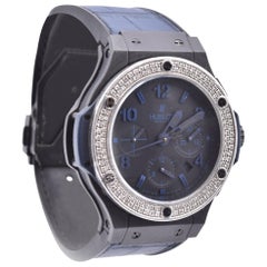 Hublot Big Bang Black Titanium and Ceramic with Custom Diamond Bezel and Factory