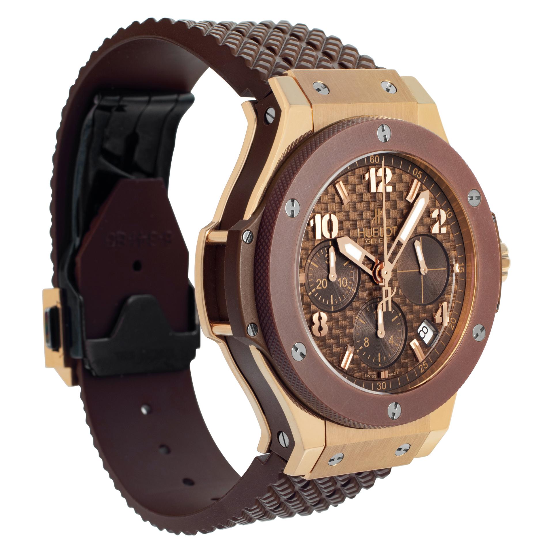 Reloj de pulsera Hublot Big Bang Cappuccino Cronógrafo con Fecha Ref 341.PC.1007.RX en Excelente estado para la venta en Surfside, FL