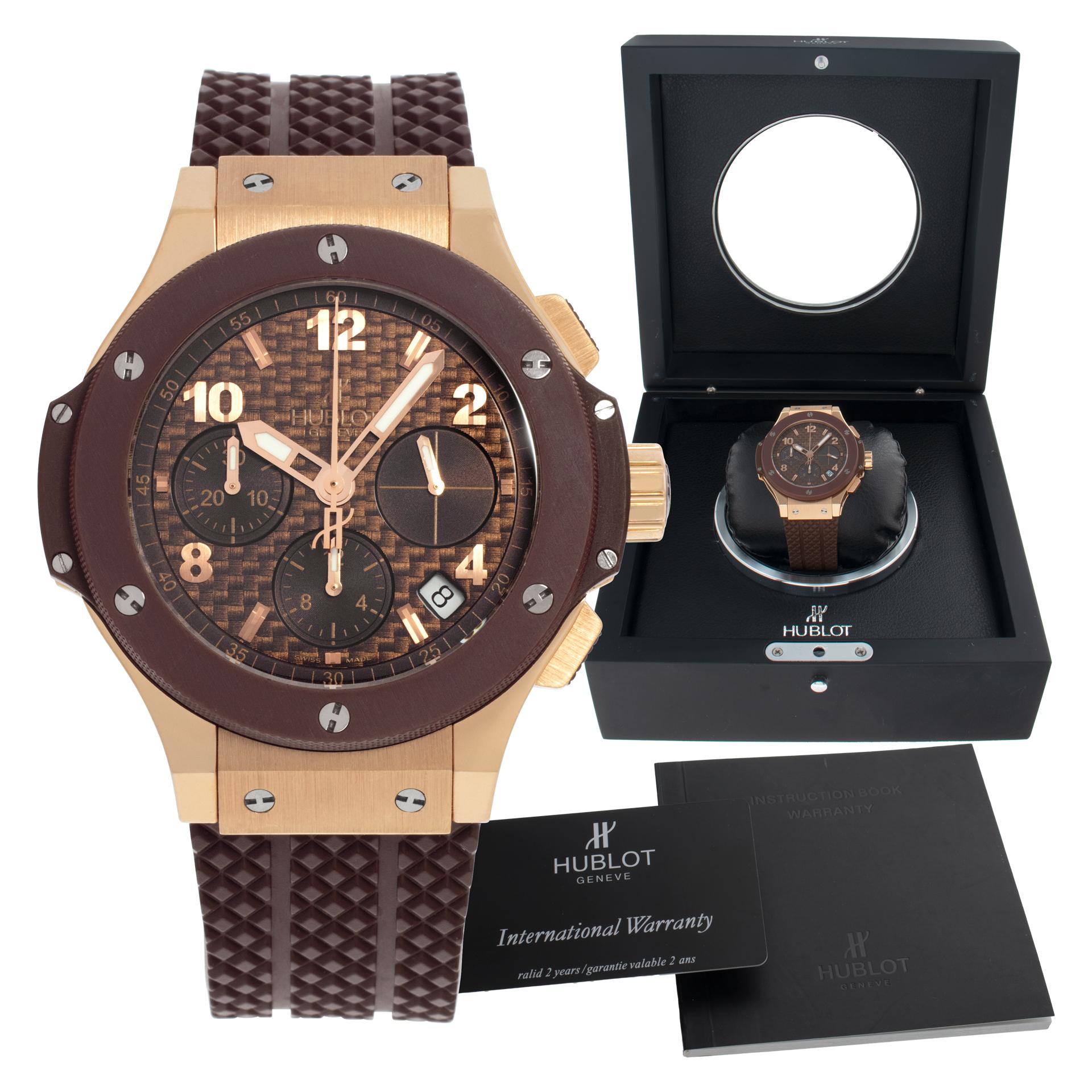Reloj de pulsera Hublot Big Bang Cappuccino Cronógrafo con Fecha Ref 341.PC.1007.RX en venta 3