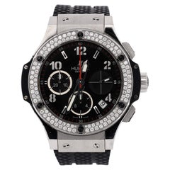 Hublot Big Bang Montre chronographe automatique en acier inoxydable et caoutchouc 