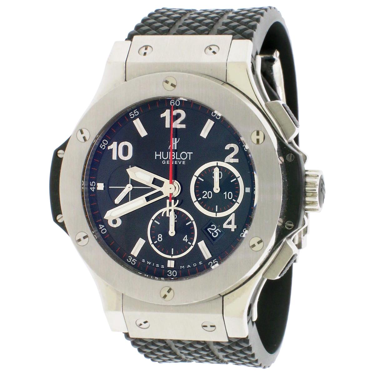 Hublot Big Bang Chronograph Steel Watch 301.SX.130.RX For Sale