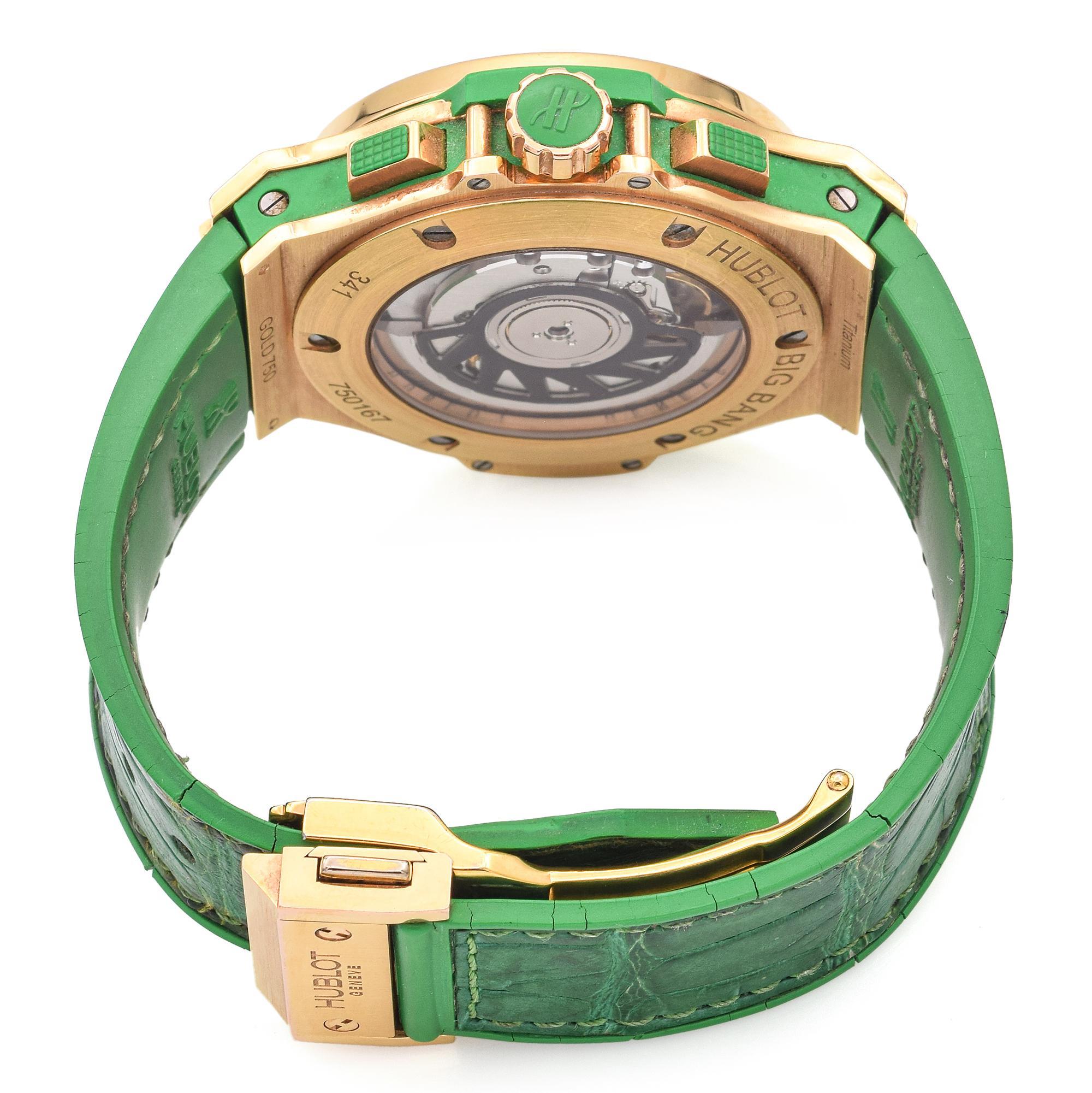 Hublot Big Bang Chronograph Tutti Frutti 341.PG.2010.LR.1922 Montre tsavorite 1