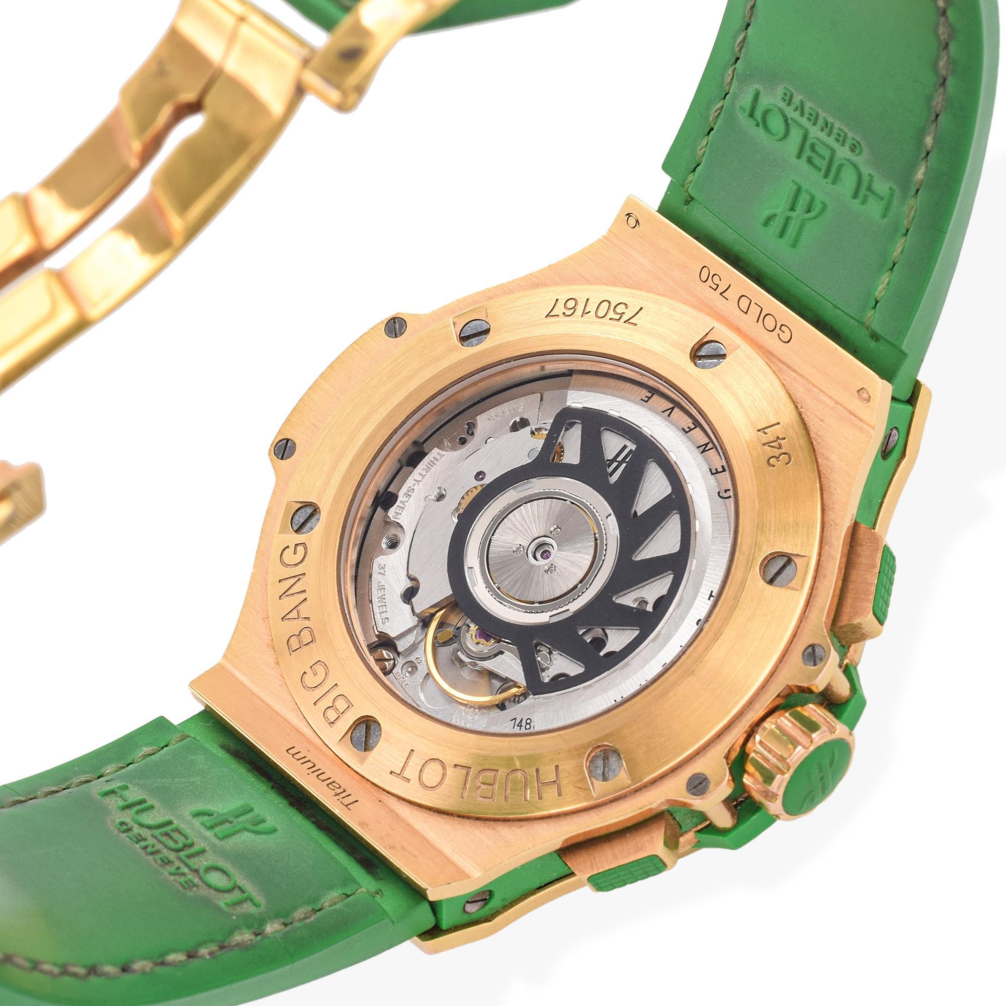 Hublot Big Bang Chronograph Tutti Frutti 341.PG.2010.LR.1922 Montre tsavorite 2
