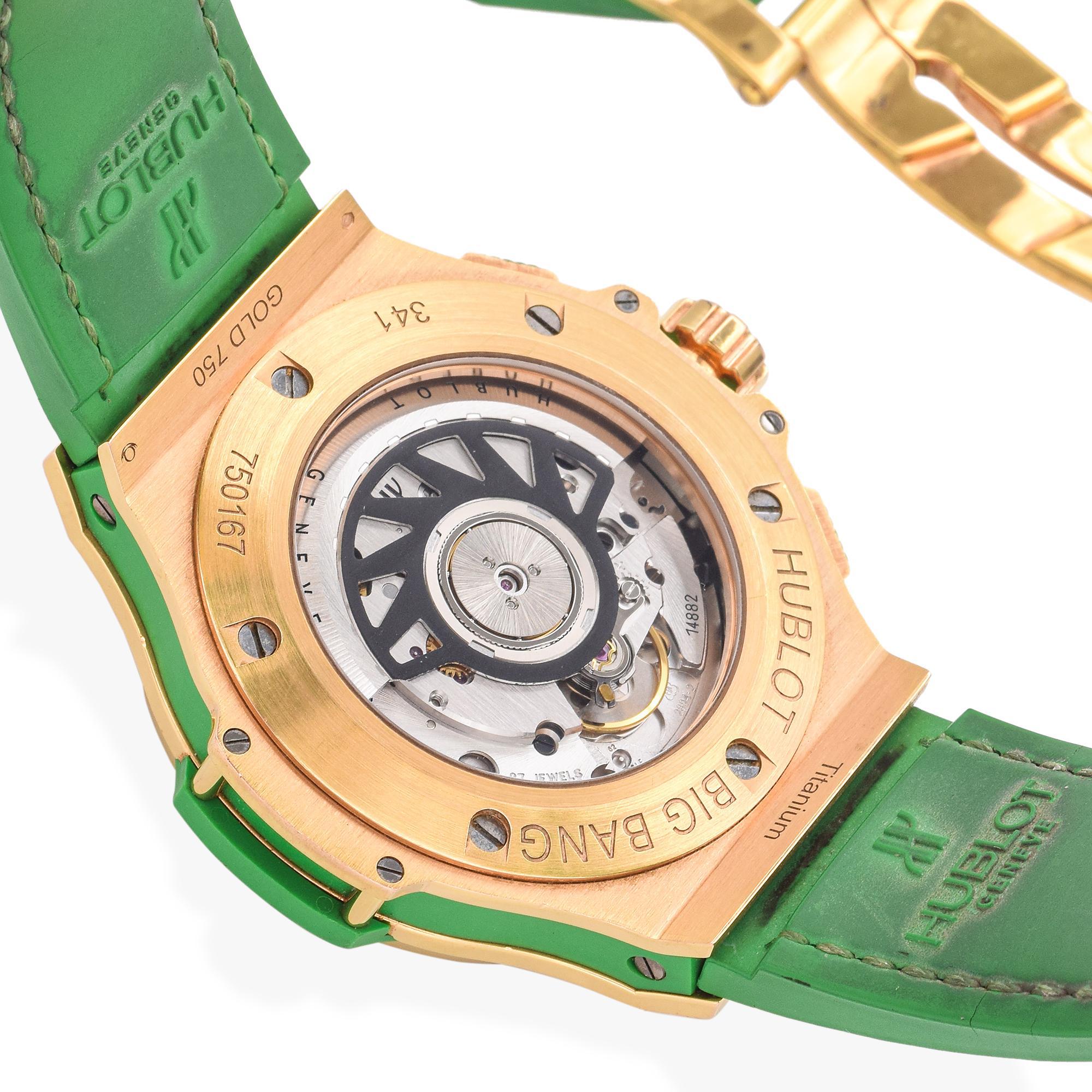Hublot Big Bang Chronograph Tutti Frutti 341.PG.2010.LR.1922 Montre tsavorite 3