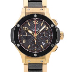 Hublot Big Bang Evolution 18k Gold Ceramic Carbon Dial Watch 301.PB.131.PB