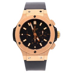 Hublot Big Bang Evolution Montre chronographe automatique en or rose et caoutchouc 44