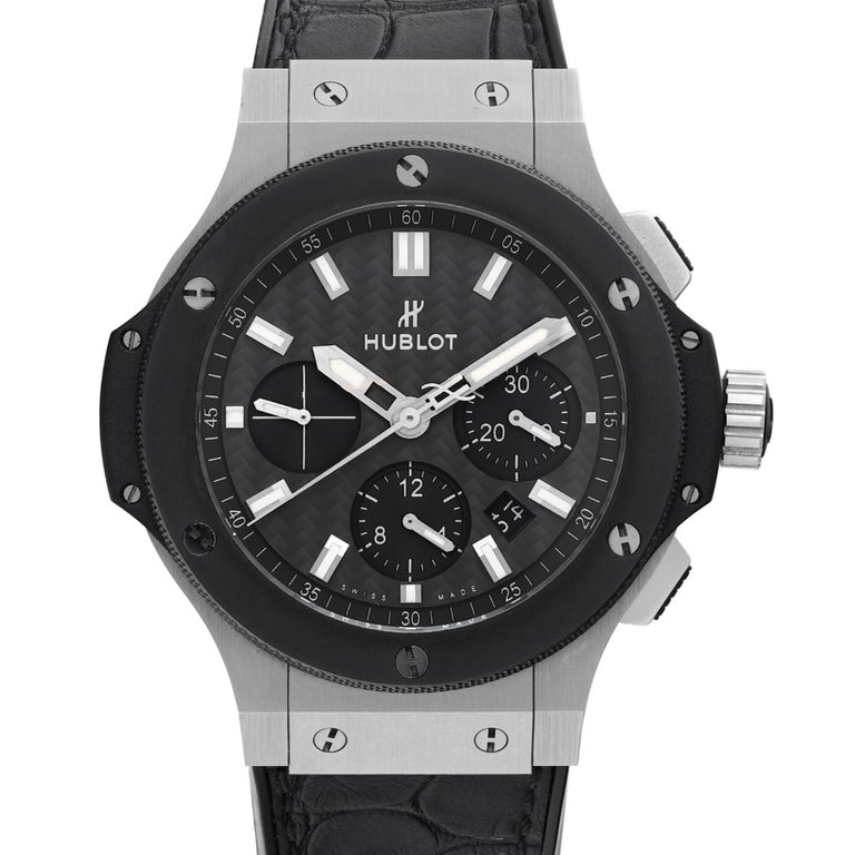 Hublot Big Bang Evolution Steel Ceramic Carbon Fiber Dial Watch 301.SM