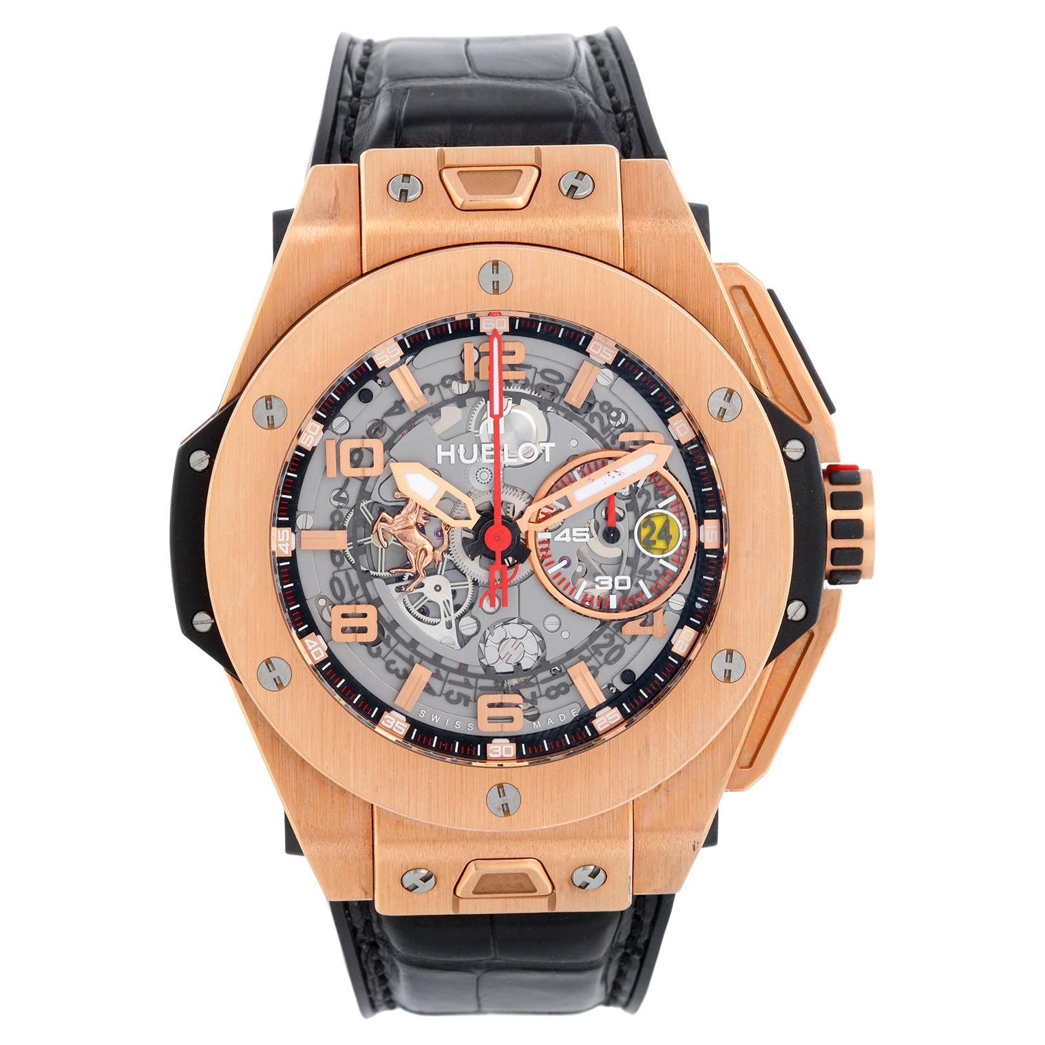 Hublot Tourbillon Skeleton King Gold 18 Carat King Gold Men's