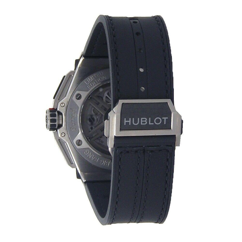 Hublot Big Bang Ferrari Skeleton Titanium Automatic Men's Watch 401.NX.0123.GR C In Excellent Condition For Sale In New York, NY