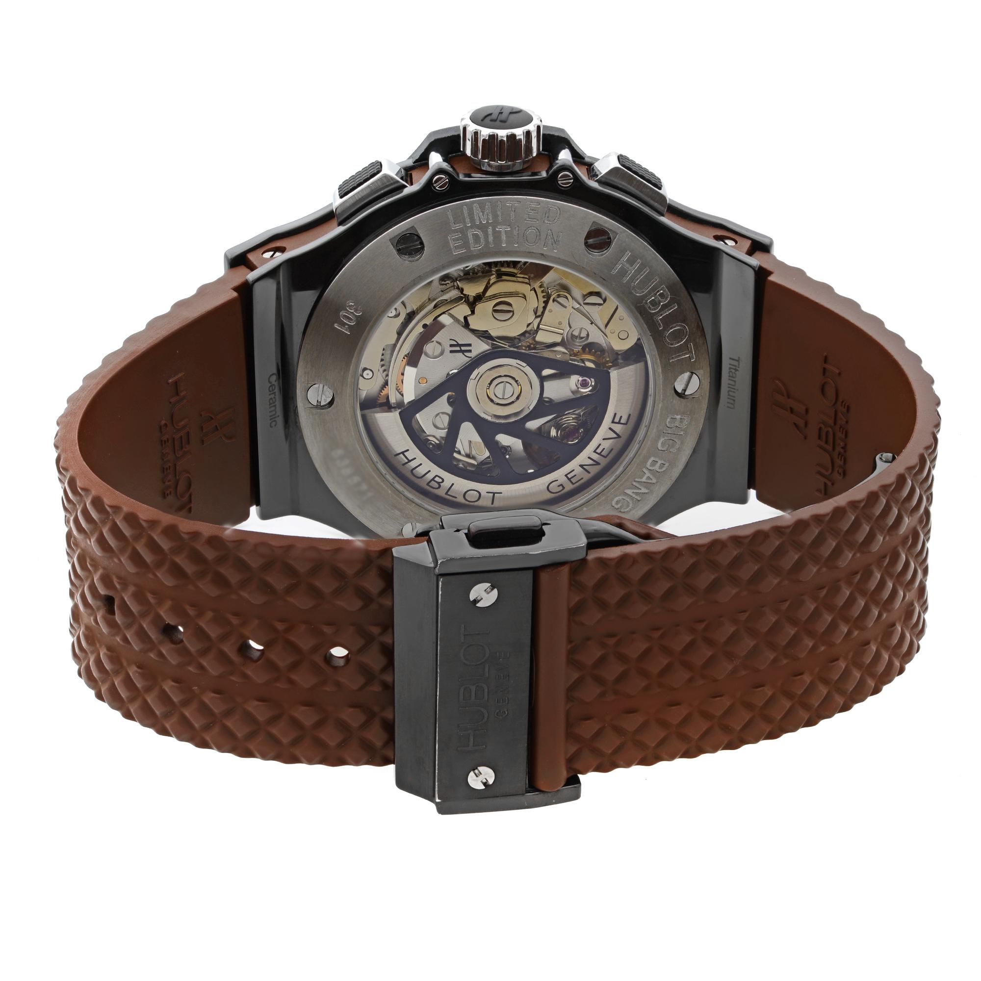 Hublot Big Bang Frappuccino Céramique Cadran Chocolat Montre Homme 301.CB.1001.RX 2
