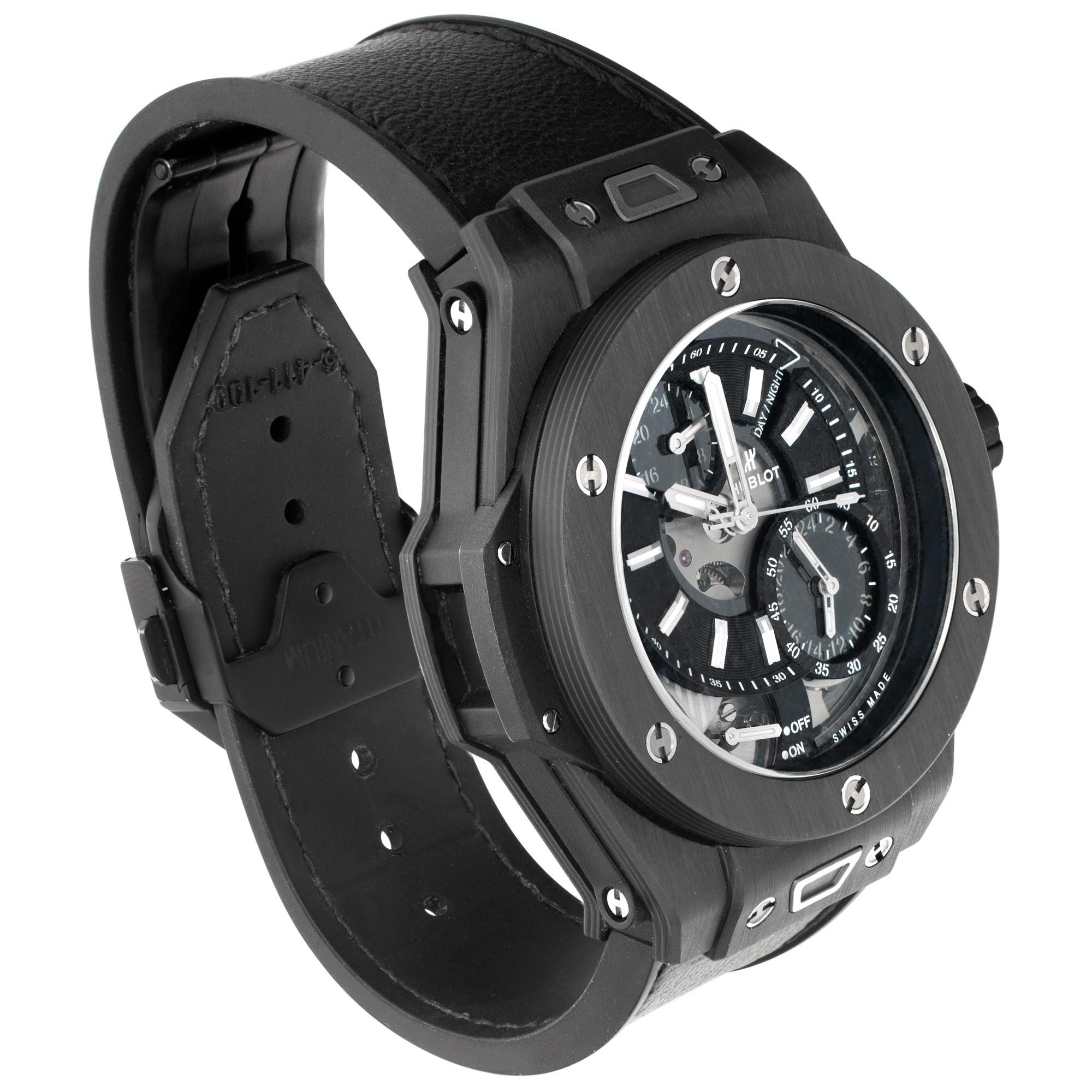 Hublot Big Bang GMT Yoshida – Limited Edition Wristwatch Ref 403.QU.0120.VR.YOS In Excellent Condition In Surfside, FL
