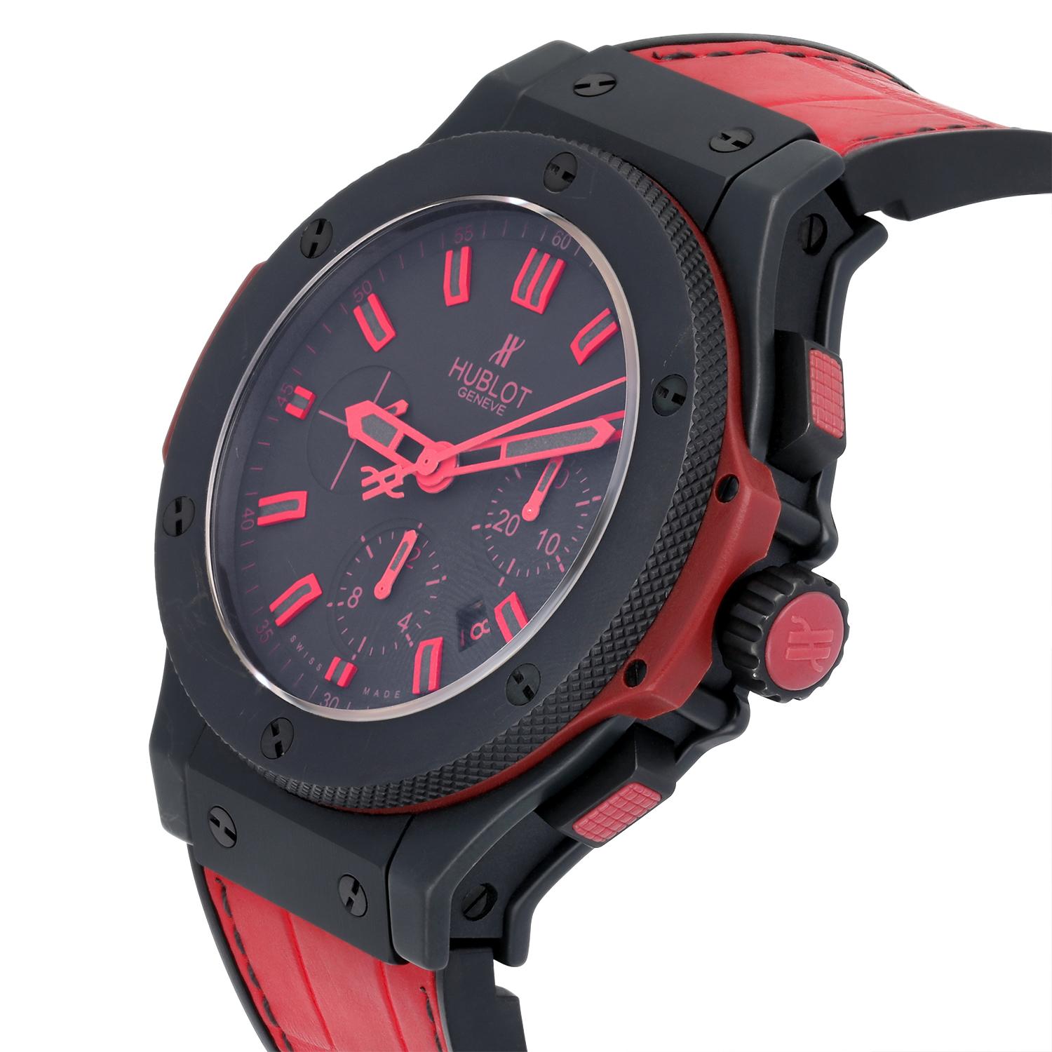 Hublot Big Bang King Schwarzer „All Red“ Chrono Limitierte Auflage 301.CI.1130.GR.ABR10 im Zustand „Hervorragend“ in New York, NY