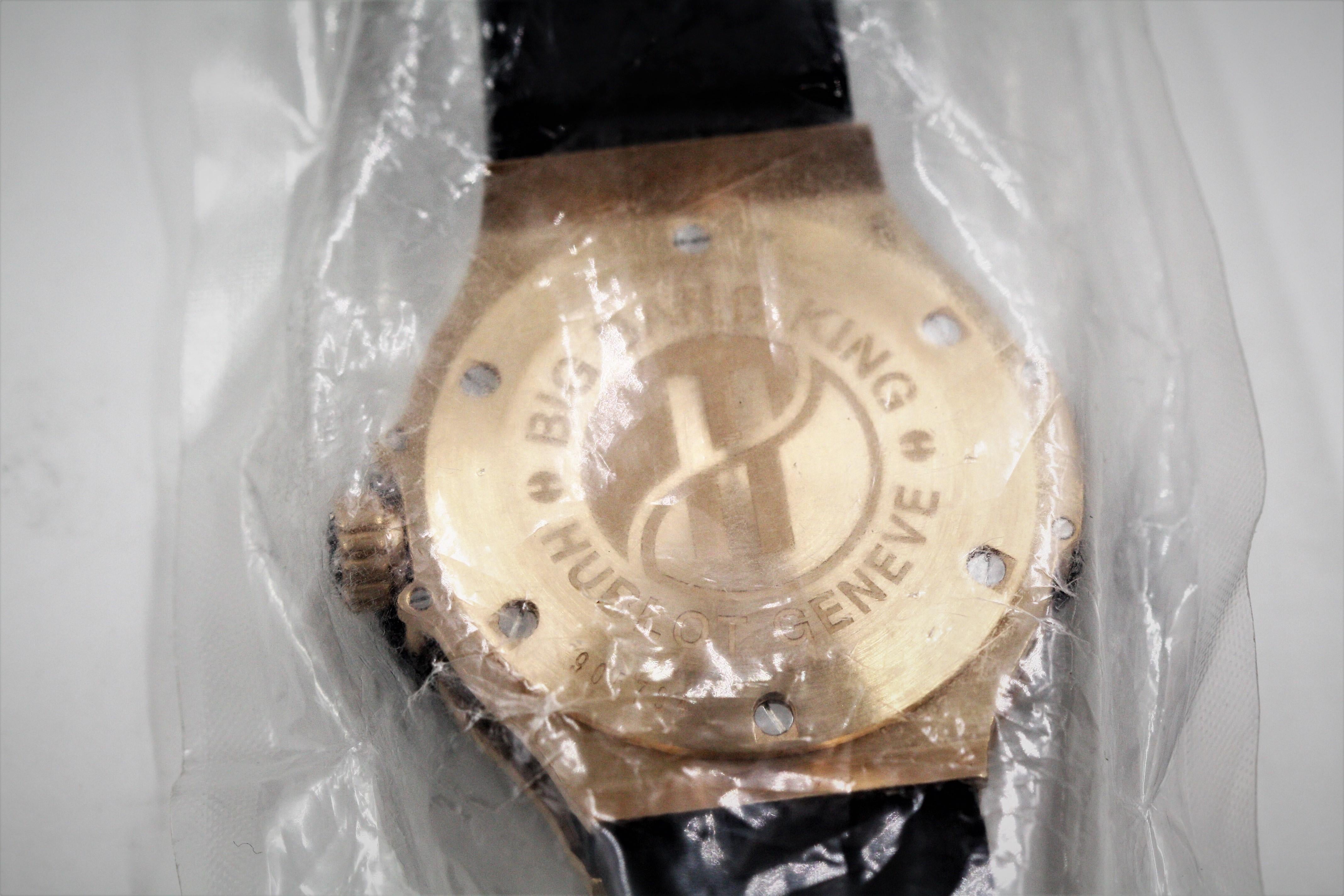 Hublot Big Bang King Black Dial 18 Karat Gold Ceramic Case Rubber Men's Watch For Sale 2