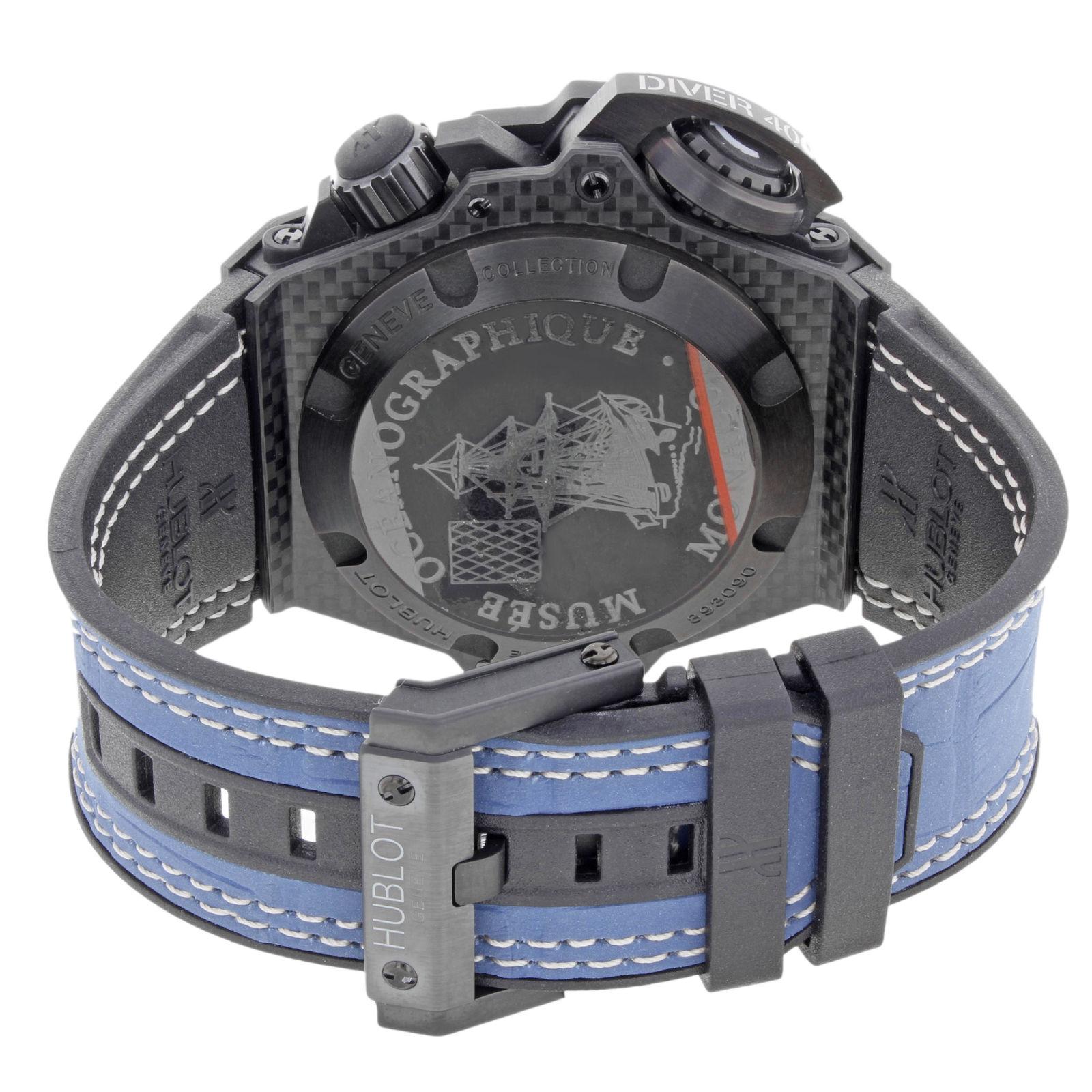 Hublot Big Bang King Oceanographique 731.QX.5190.GR Blue Carbon Automatic Watch In New Condition In New York, NY