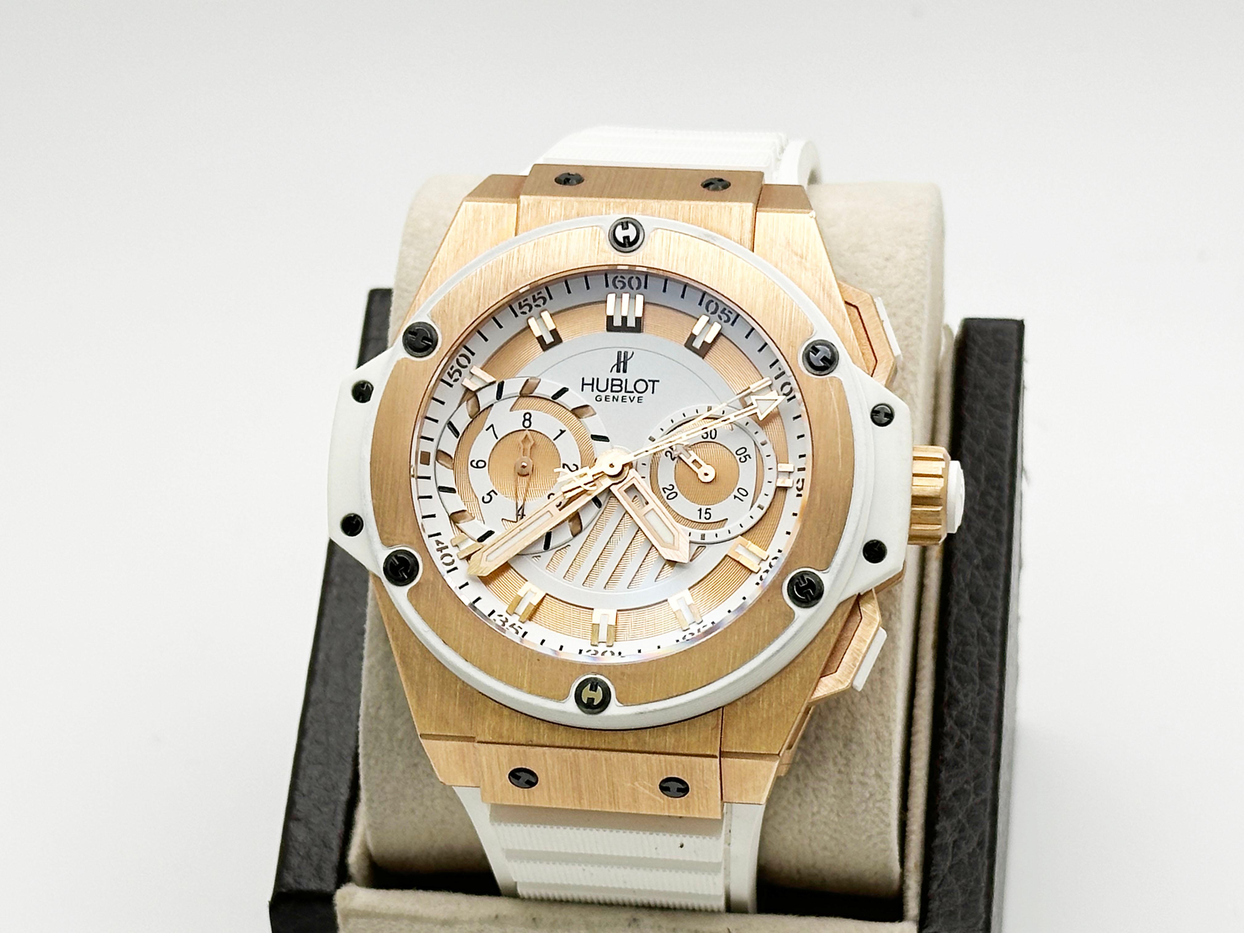 Hublot Big Bang King Power Foudroyante 715.OE.2118.RW Boîte en or rose 18 carats Pour hommes en vente