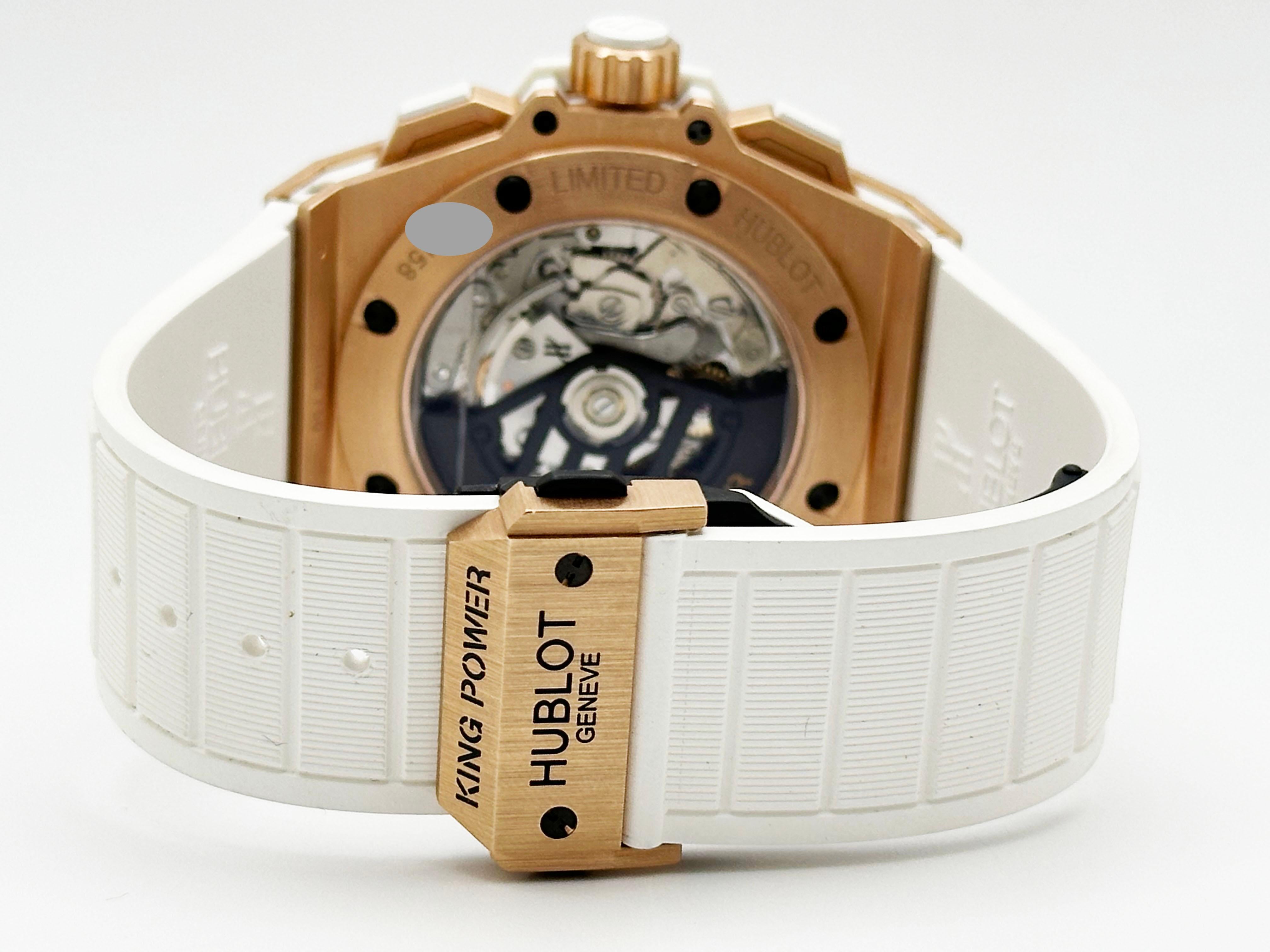 Hublot Big Bang King Power Foudroyante 715.OE.2118.RW Boîte en or rose 18 carats en vente 1