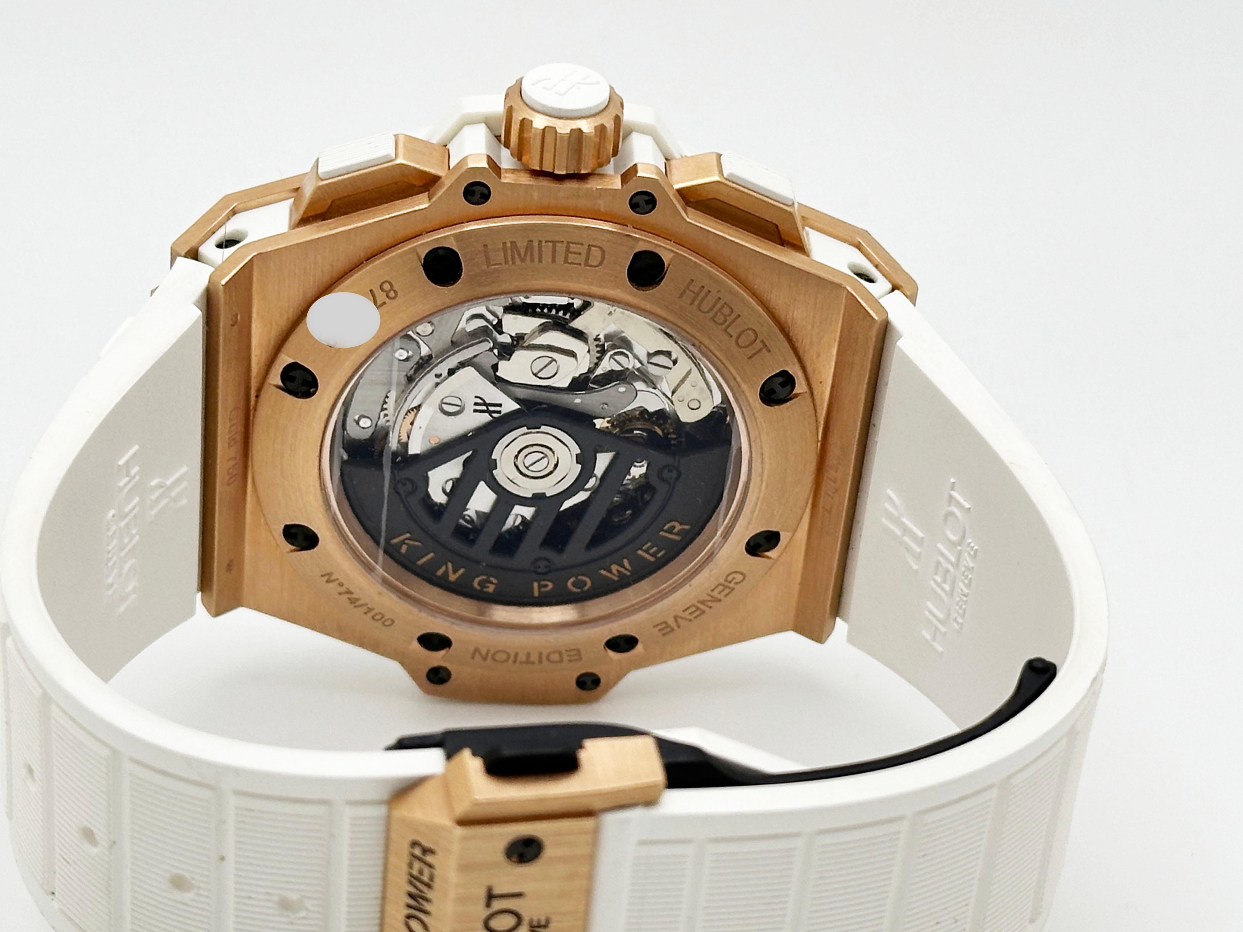 Hublot Big Bang King Power Foudroyante 715.OE.2118.RW Boîte en or rose 18 carats en vente 2