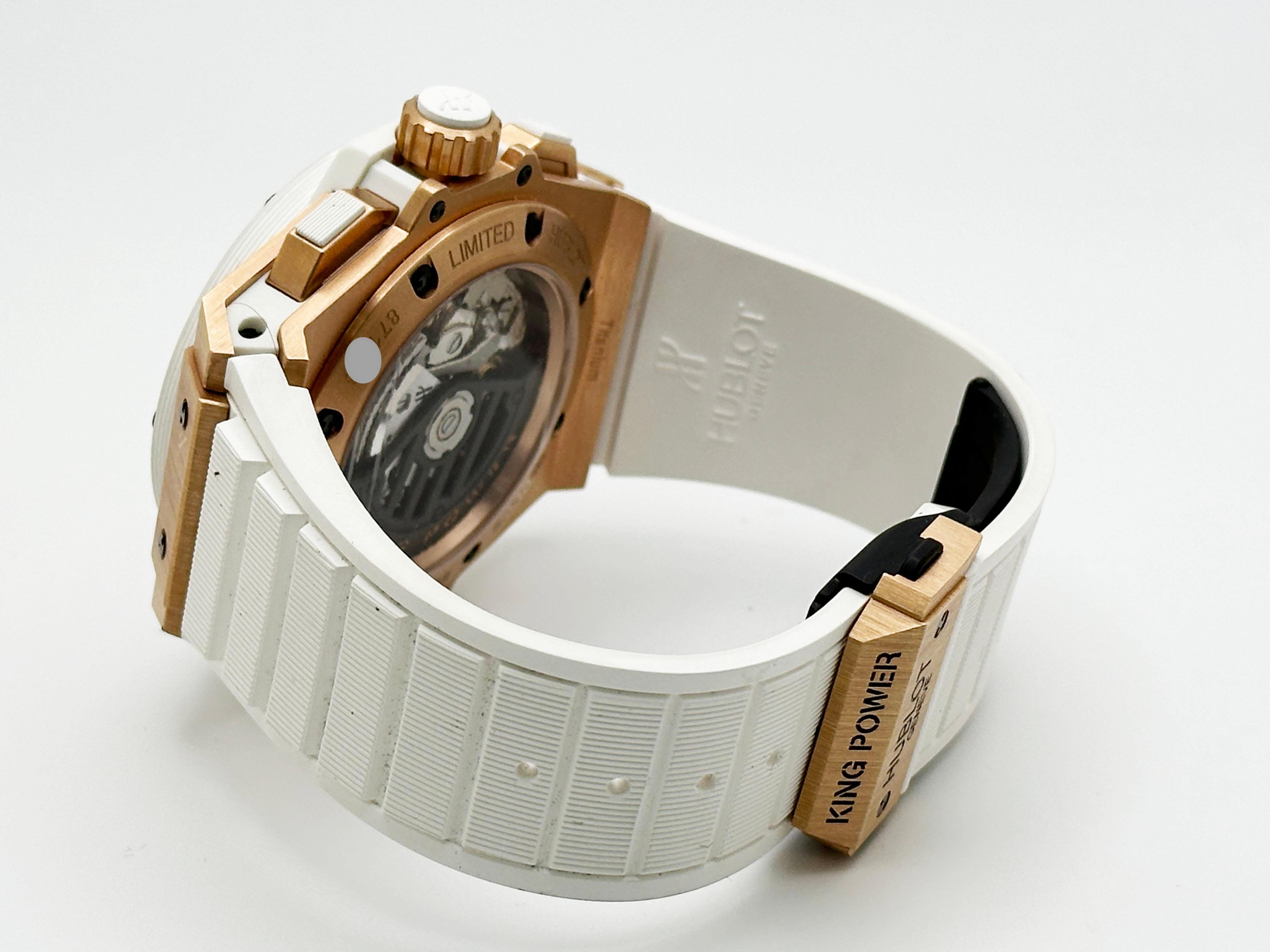 Hublot Big Bang King Power Foudroyante 715.OE.2118.RW Boîte en or rose 18 carats en vente 3