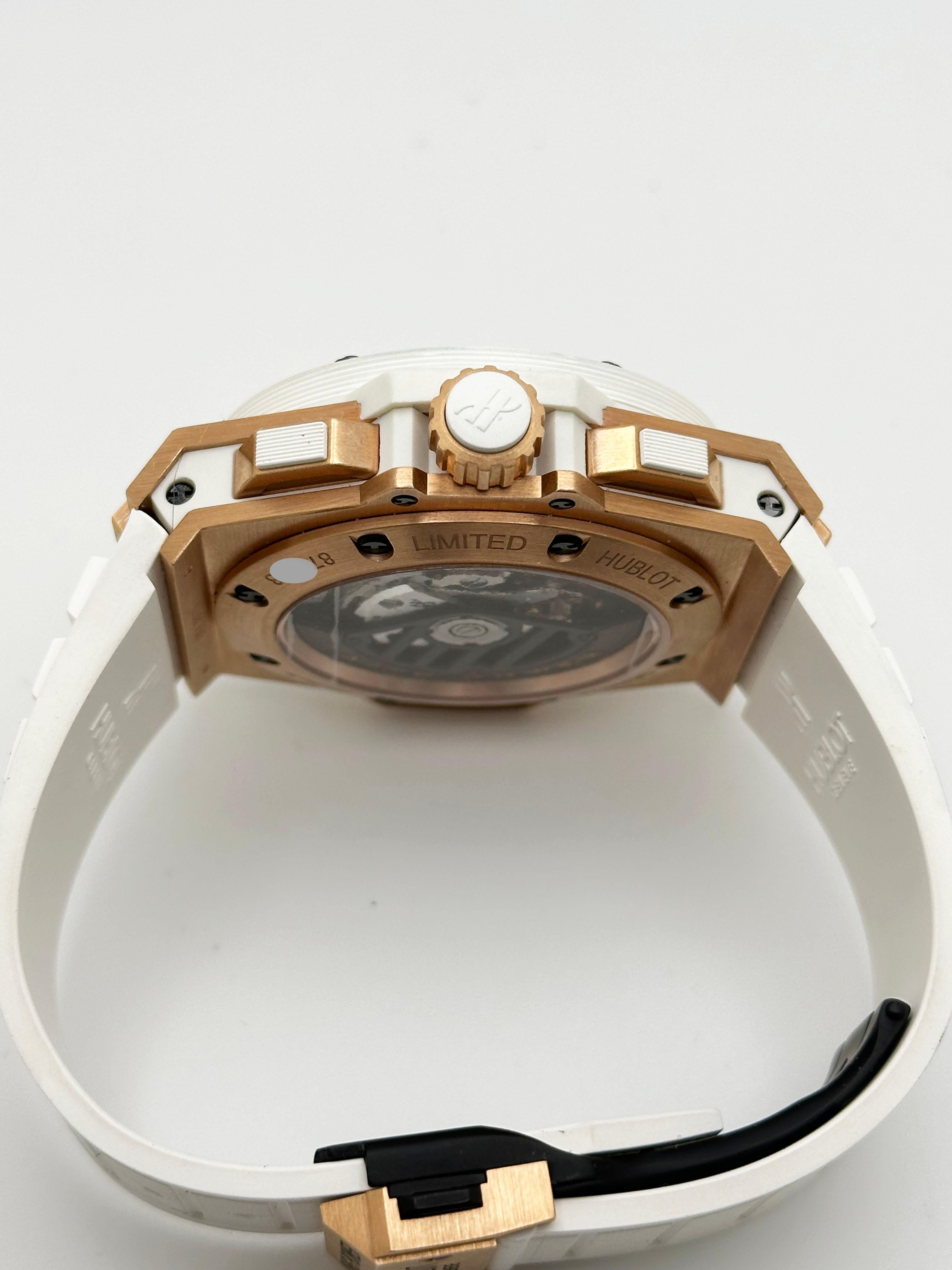 Hublot Big Bang King Power Foudroyante 715.OE.2118.RW Boîte en or rose 18 carats en vente 4