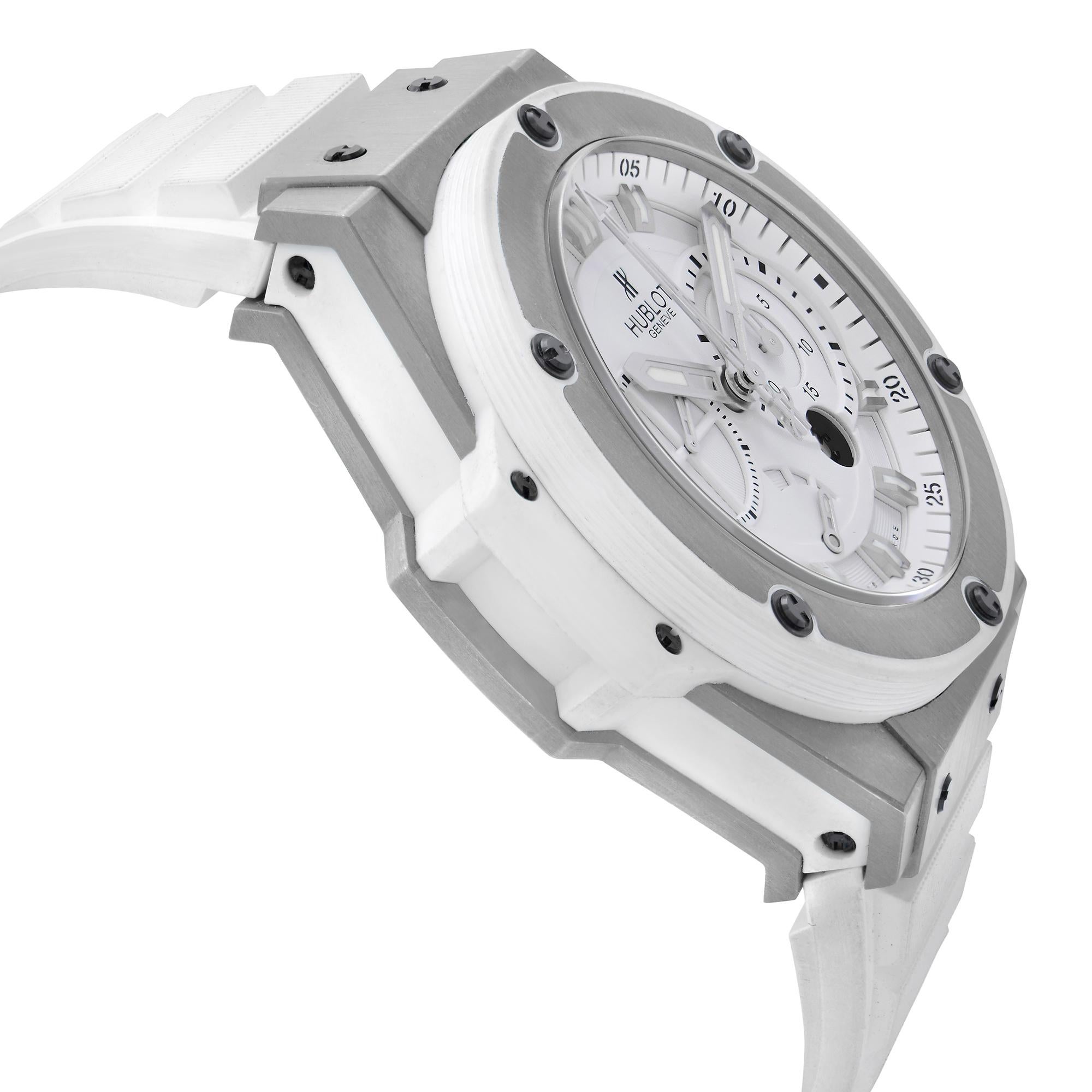  Hublot Big Bang King Power Titane Cadran Blanc Montre Homme 709.ZE.2110.RW Pour hommes 