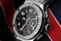 Hublot Big Bang Herren Chronograph Custom Diamond Lünette, 301.SX.130.RX