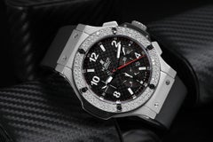 Hublot Big Bang Men's Chronograph Custom Diamond Watch - 301.SM.1770.GR