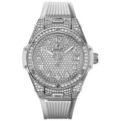 Hublot Big Bang One Click Steel White Full Pavé Watch 465.SE.9010.RW.1604