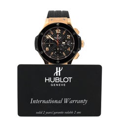 Hublot Big Bang Original Chronograph Automatic Watch Ceramic and Rose Gold
