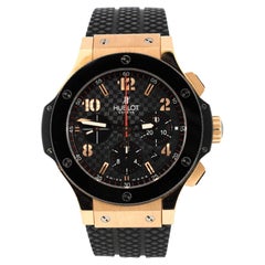 Hublot Big Bang Montre chronographe automatique d'origine en céramique et or rose