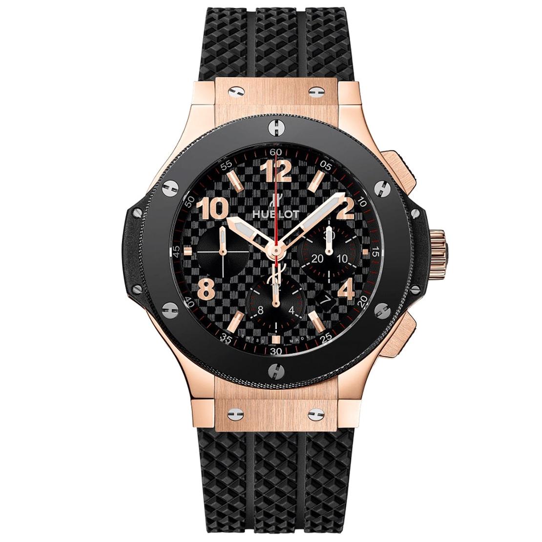 Hublot Big Bang 18K Rose Gold Chronograph Ceramic Rubber Men’s Watch