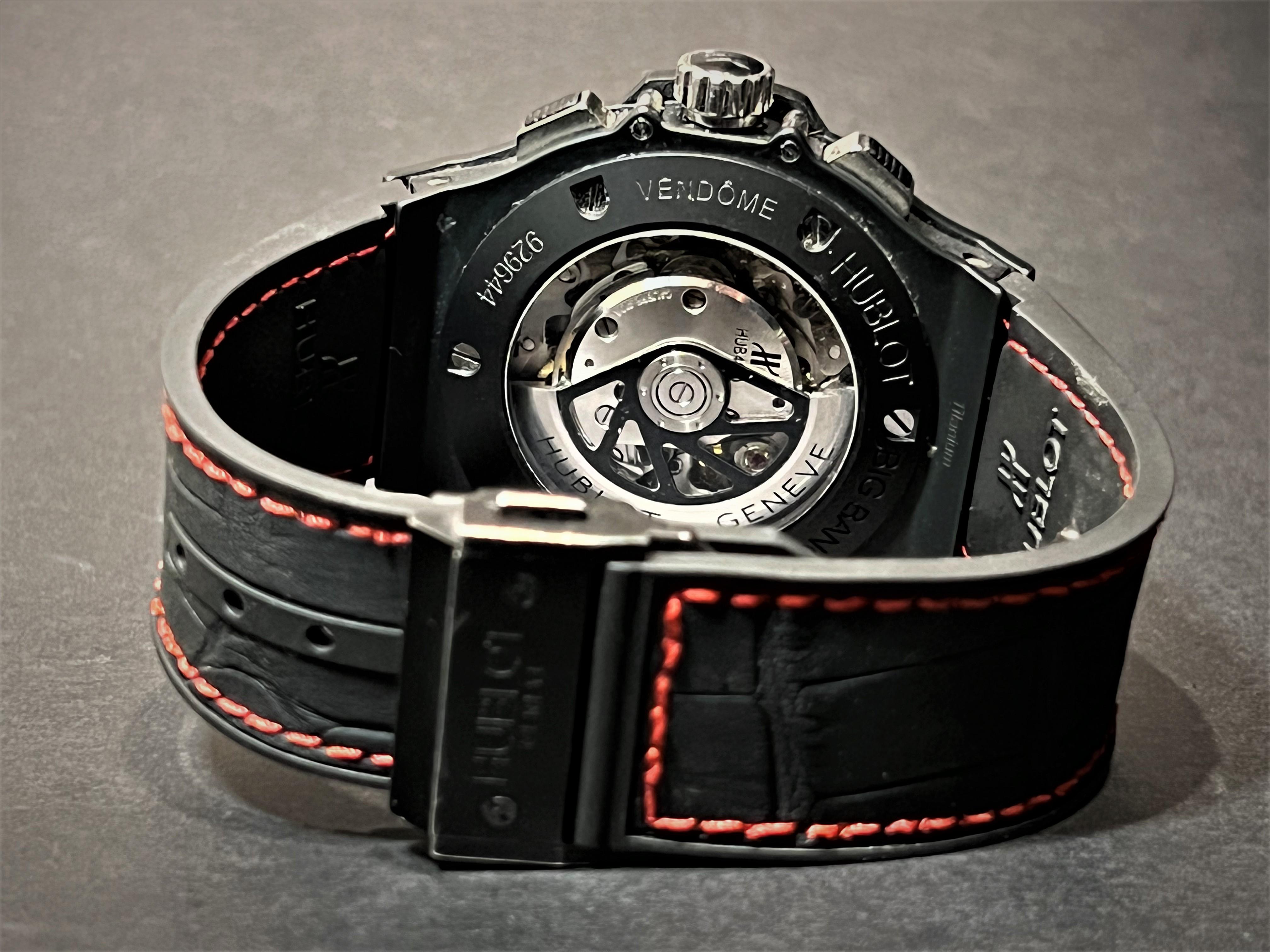 Men's Hublot Big Bang Red Magic Vendome 44mm Ceramic Chronograph For Sale