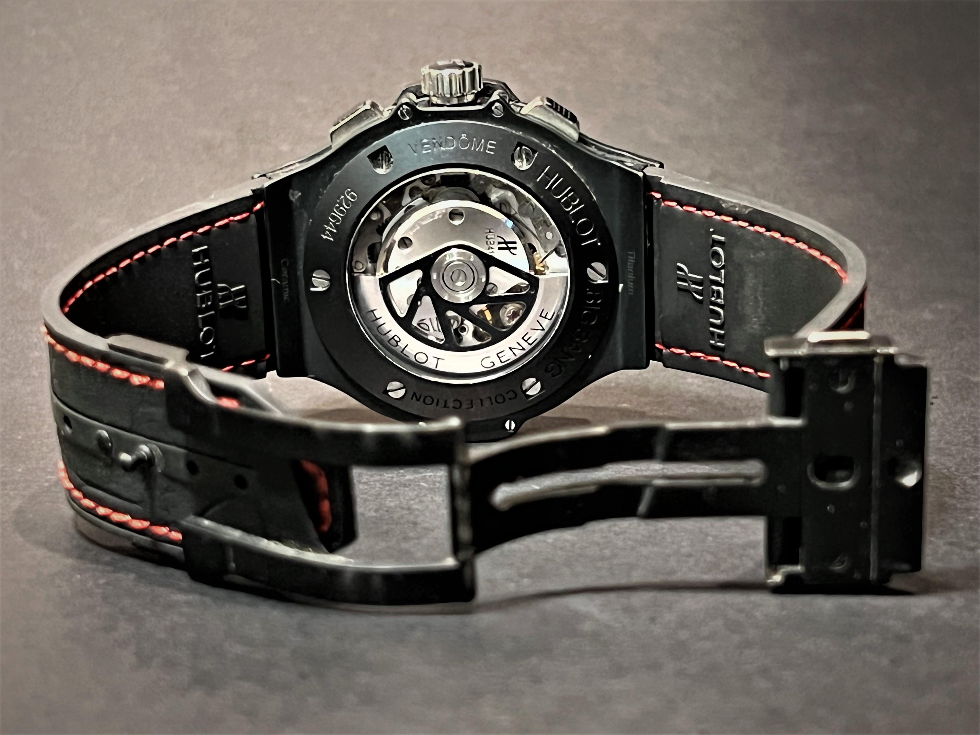 Hublot Big Bang Red Magic Vendome 44mm Ceramic Chronograph For Sale 2