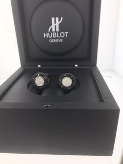 Hublot Big Bang Reversible Diamond Cufflinks Model BM.02.SX Brand New with Box
