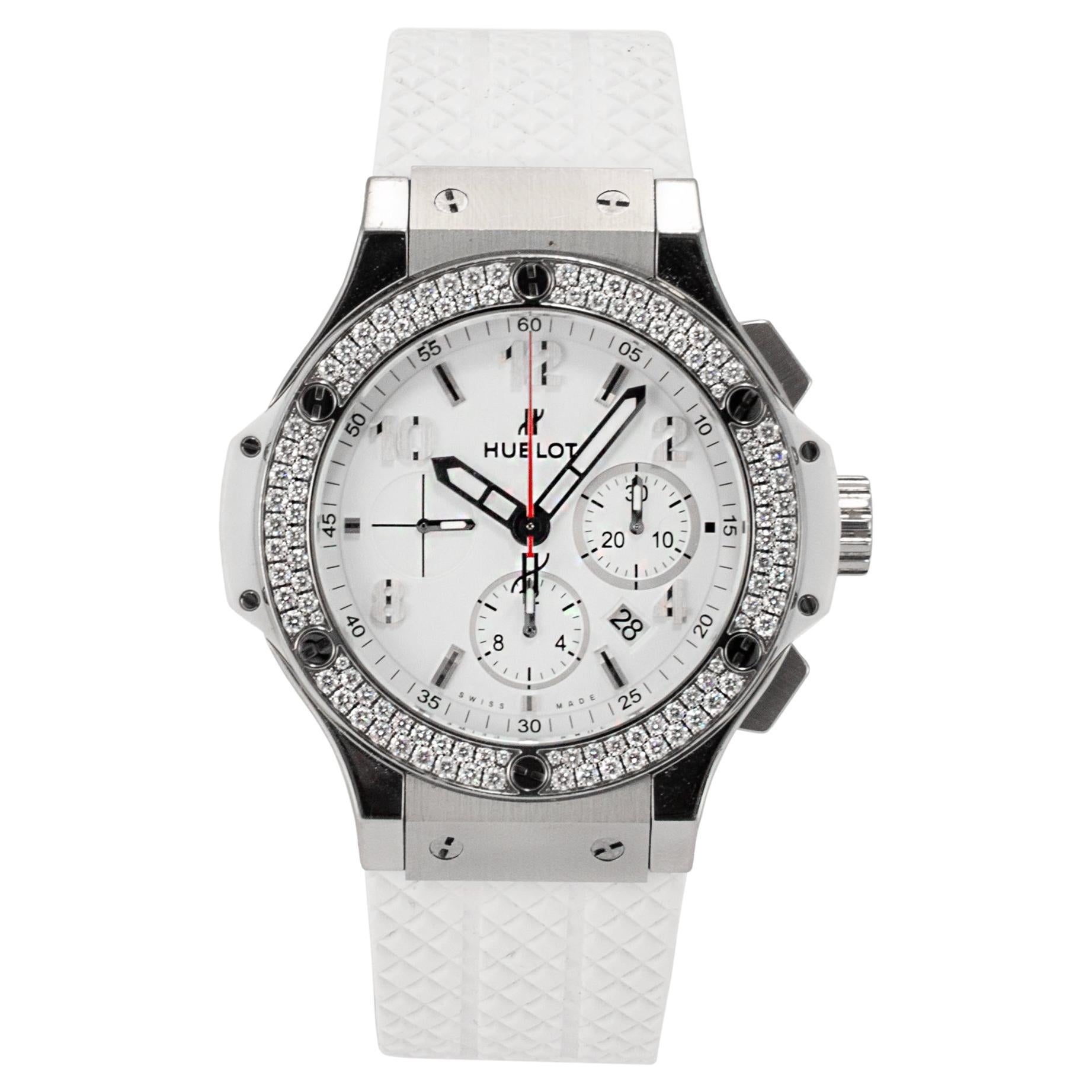 Hublot Big Bang St. Moritz 44 MM 301se030rw114 Diamant-Lünette Stahl Uhr