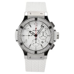 Reloj de acero con bisel de diamantes Hublot Big Bang St. Moritz 44 MM 301.SE.030.RW.114