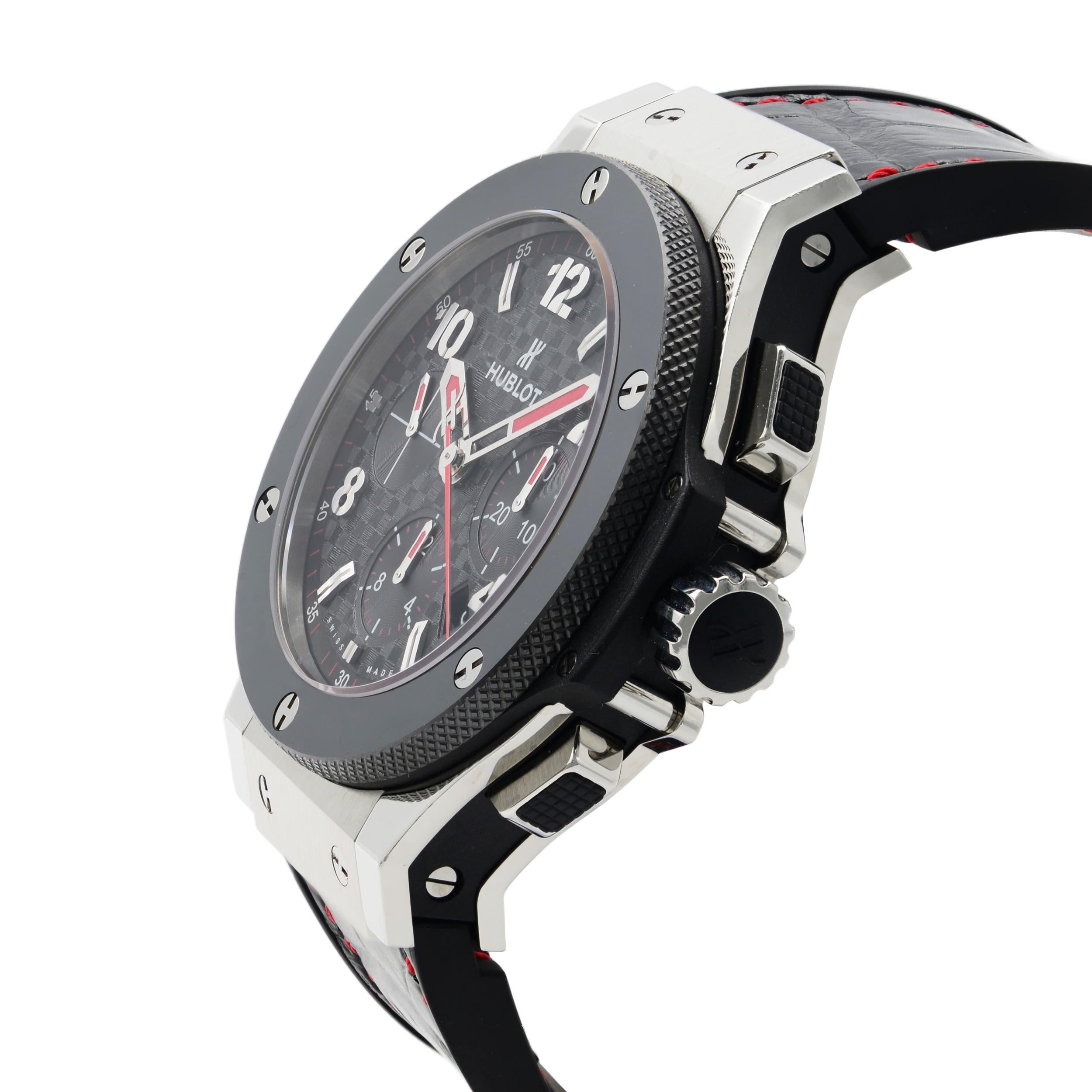 Hublot Big Bang Stahl-Keramik schwarzes Zifferblatt Herrenuhr 301.SB.131.LR.TRS15 1