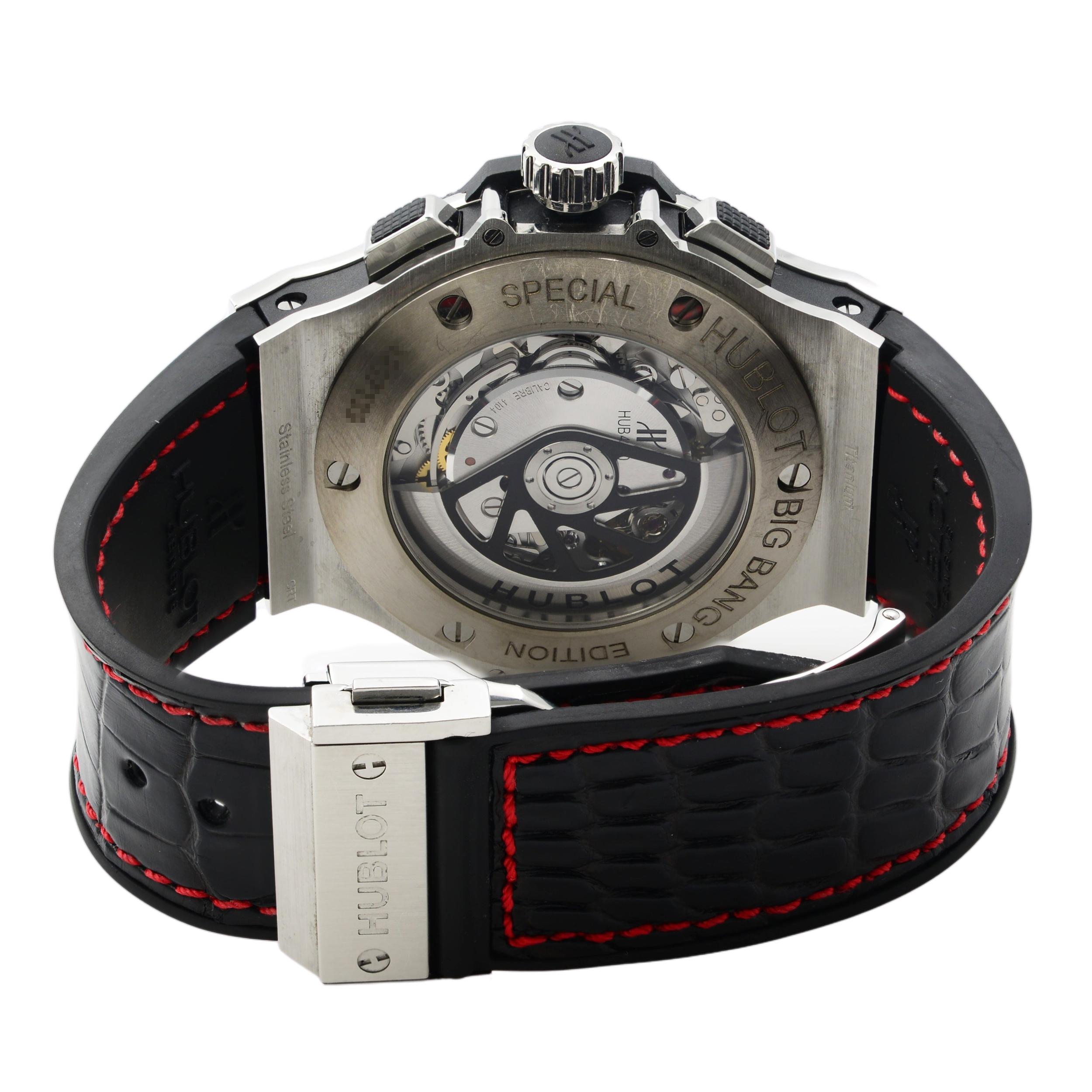 Hublot Big Bang Stahl-Keramik schwarzes Zifferblatt Herrenuhr 301.SB.131.LR.TRS15 3