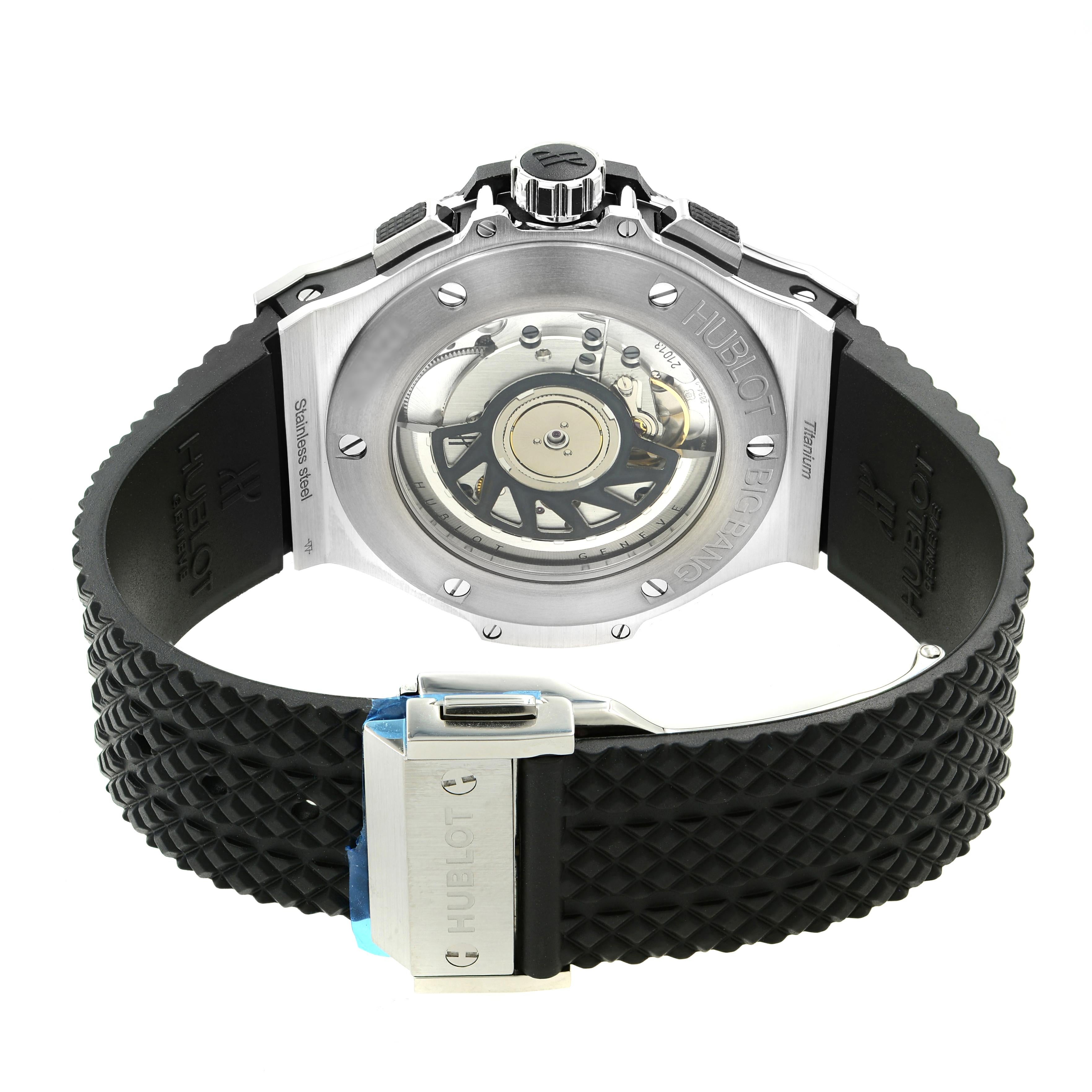 Hublot Big Bang Steel Ceramic Automatic Mens Black Carbon Watch 341.SB.131.RX Neuf - En vente à New York, NY