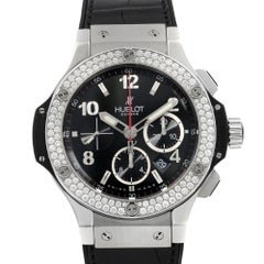 Hublot Big Bang Steel Diamond Bezel Black Dial Men's Watches 301.SX.130.RX.114