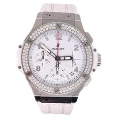Hublot Big Bang Steel White Chronograph with Diamond Bezel 41 mm Watch